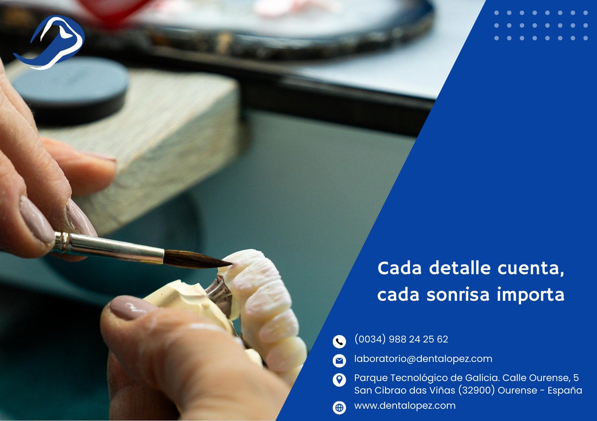 DentaLopez's tweet photo. Cada detalle importa.
Así trabajamos en el laboratorio y así lo refleja la calidad de nuestros trabajos.
#prótesisdental #laboratoriodental #odontología #DentalLópez #protesicodental #dentaltech https://t.co/bbso1Mbkfy