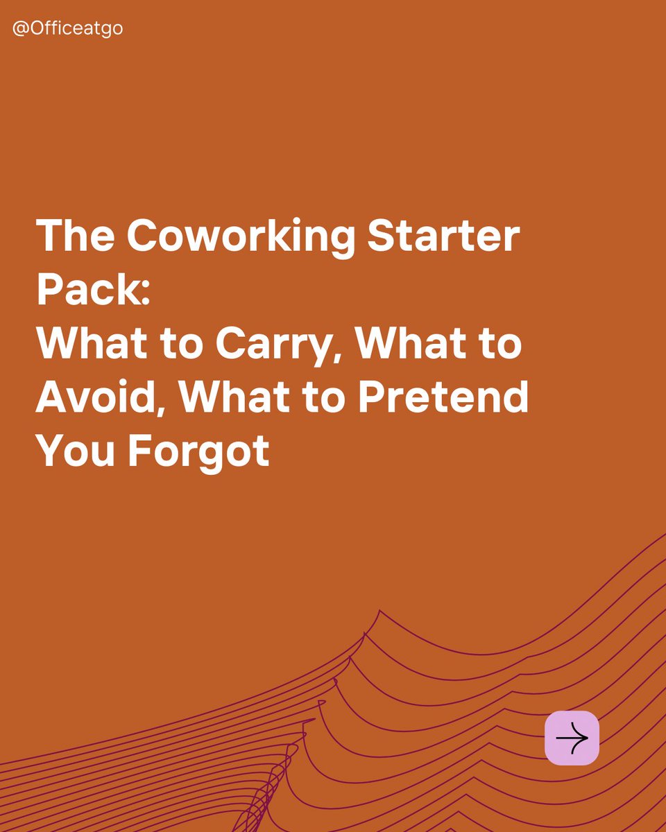 OfficeAtGo's tweet photo. Stepping into a coworking space? This starter pack ensures productivity, comfort, and a seamless workday

#CoworkingCulture
#Coworkingspace https://t.co/gYLJEdB75f