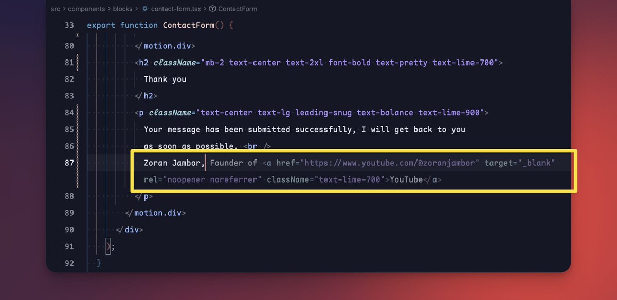 CSSWeekly's tweet image. &quot;Zoran Jambor, Founder of YouTube.&quot; 😏

Oh, AI Autocomplete, sometimes you really crack me up. 🤣