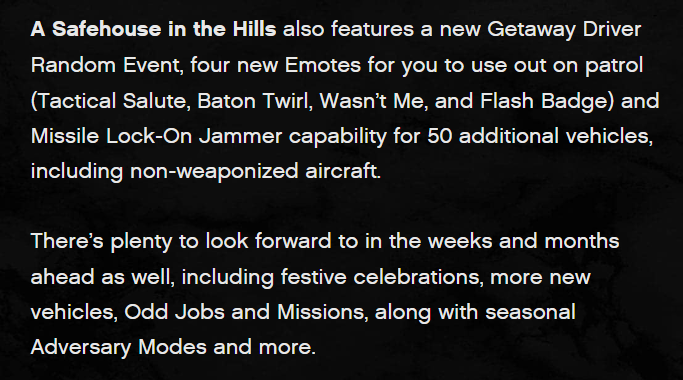 Rockstar Games teases more drip-feed content

rockstargames.com/newswire/artic…

#GTAOnline