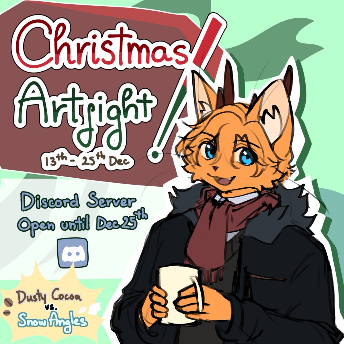 The annual artfight event in my Discord server is officially started :3
Join the event today fr discord.gg/kQpVBVrmdk