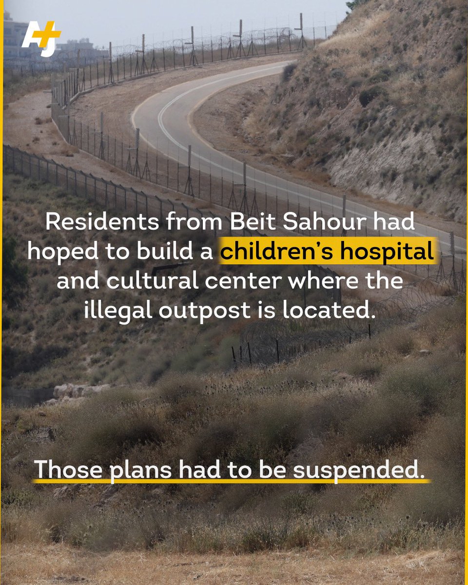 ajplus's tweet photo. “Today, for the first time in my life, I felt fear that the community that raised me may not survive.” These are the words of Rev. Dr. Fares Abraham, a Palestinian Christian resident of one of the last Christian-majority towns in the occupied West Bank.

Israel made a new settlement outpost at the edge of Beit Sahour in the occupied West Bank, threatening thousands of Palestinians Christians and putting them at risk of settler violence.
