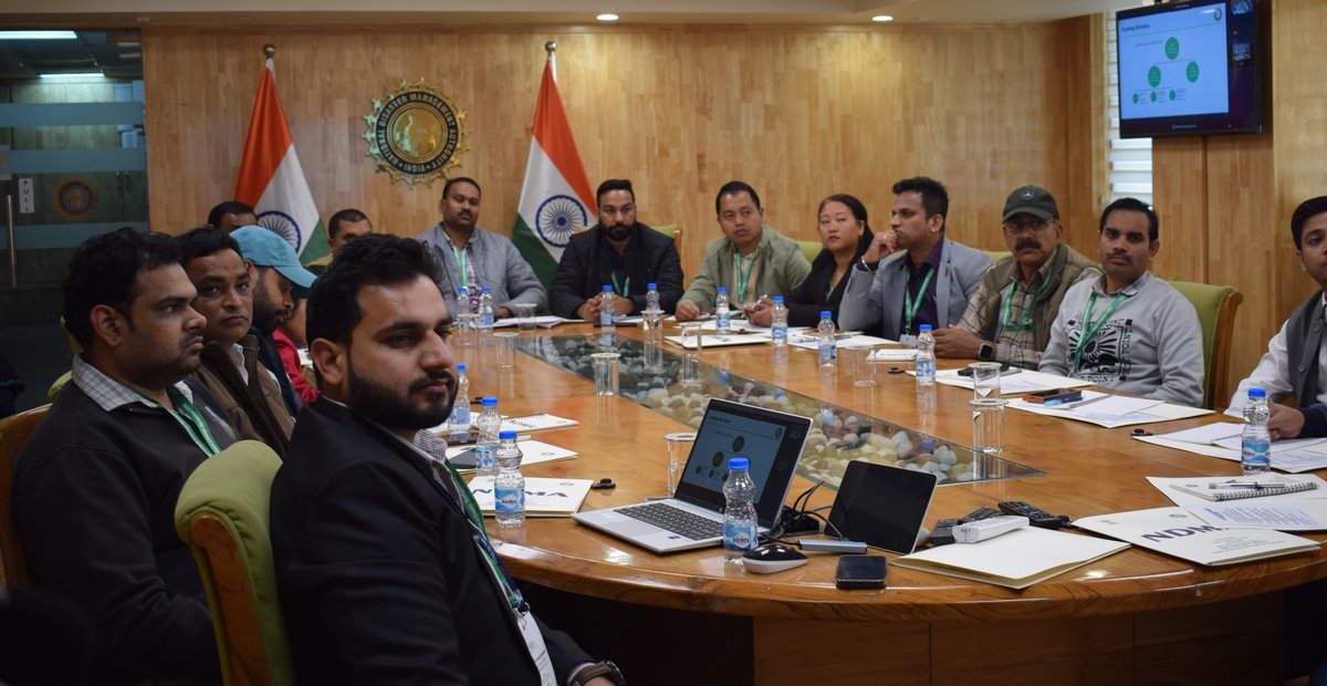ndmaindia's tweet image. As part of the 9th Comprehensive Course on DRM under @nidmmhaindia, 65 participants visited @ndmaindia for an interactive session on India’s disaster management policies. The meeting was chaired by Advisor @ndmaindia Shri Safi Ahsan Rizvi, at NDMA Bhawan today.
#NDMA #DRM