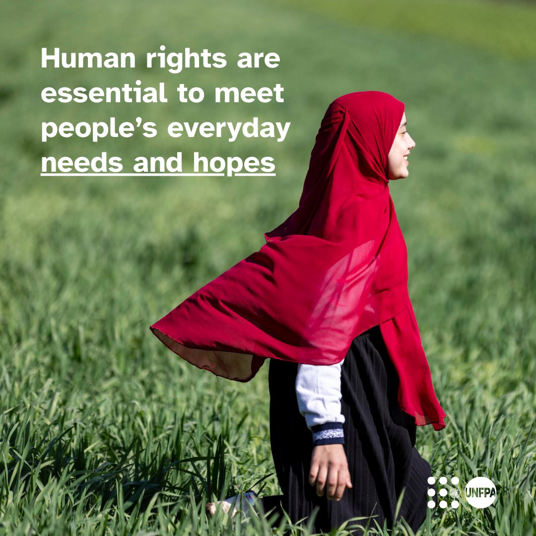 ✊ Human rights are not abstractions.

But conflict and polarization are driving a dangerous rolling back of rights, especially for women and girls.

This #HumanRightsDay, join <a href="/UNFPA/">UNFPA</a> and #StandUp4HumanRights for everyone, everywhere: unf.pa/hur

#16Days