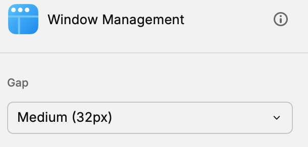 In <a href="/raycast/">Raycast</a> is it possible that Windows management's Maximize command does not take the GAP into account?

cc <a href="/peduarte/">Pedro Duarte</a>