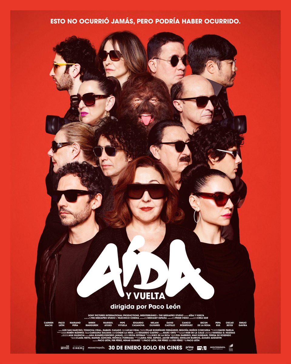 Esto no pasó jamás, pero podría haber ocurrido. Ya está aquí el poster oficial de #AidaYVuelta 🔥 Estreno el 30 de enero solo en cines