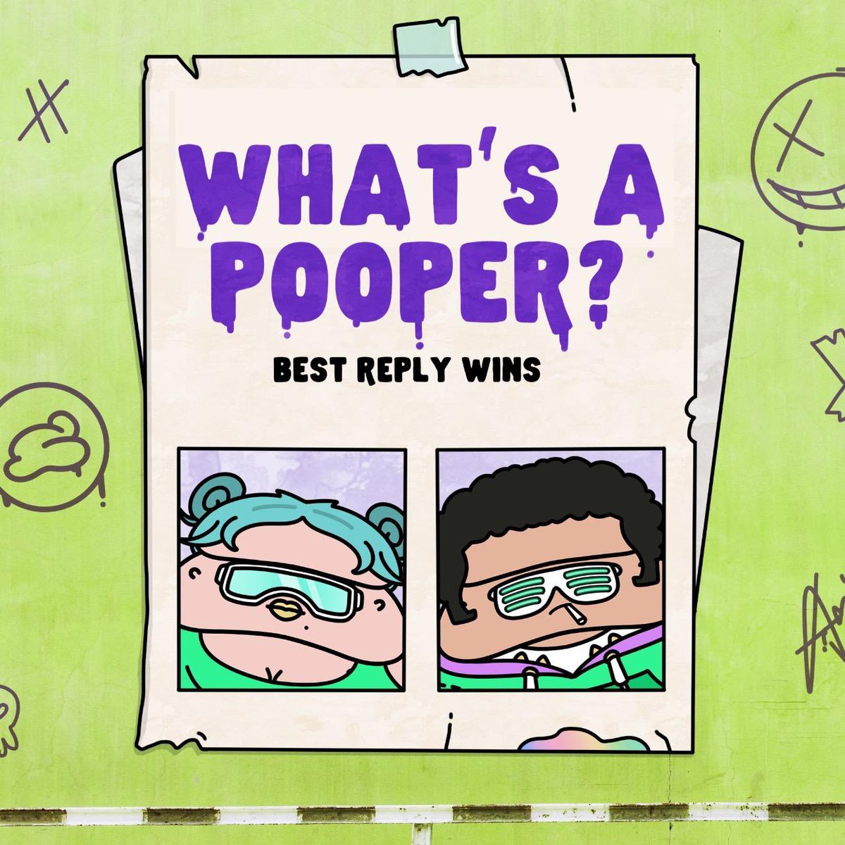 What’s a Pooper?

Best answer wins a Poopass

🎙️Winner announced on the space tomorrow 10:30AM EST

🧻 1 Poopass gets you a free mint!