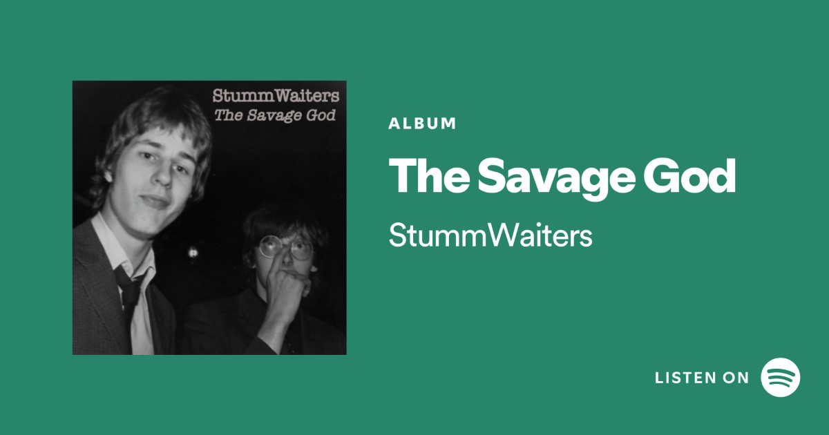 Slickstercast's tweet photo. The #StummWaiters first album The Savage God, 12 thoughtful tracks https://t.co/fDmBsAG2dZ