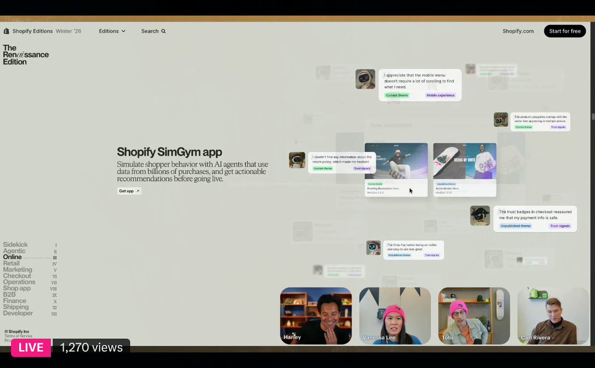 El nuevo SimGym de Shopify es IA aplicada correctamente: poder realizar pruebas A/B estadísticamente significativas rápi