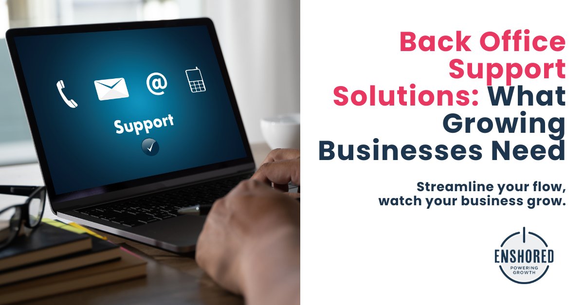Research shows that companies lose 21.3% of productivity to document management challenges alone. Discover why back-office support solutions are what growing businesses need:na2.hubs.ly/H02tH9D0

#Enshored #OutsourceWithEnshored