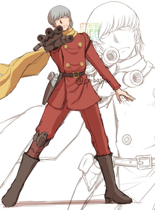 #今年一番伸びた絵ではないが個人的に気に入っている絵を貼る    ハインリヒ。好きなんですよ。 