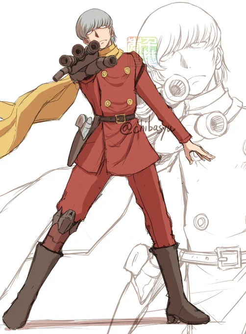 #今年一番伸びた絵ではないが個人的に気に入っている絵を貼る ハインリヒ。好きなんですよ。