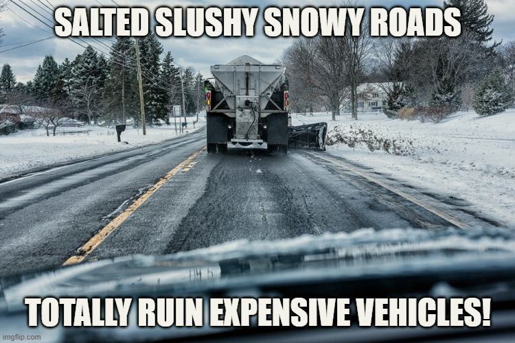 BryanFCarlson1's tweet image. #saltyroads 
#winter  
#vehicles

Driving on salty roads totally DESTROYS your super expensive vehicle!  Rots ALL the metal and destroys electrical connectors!!!