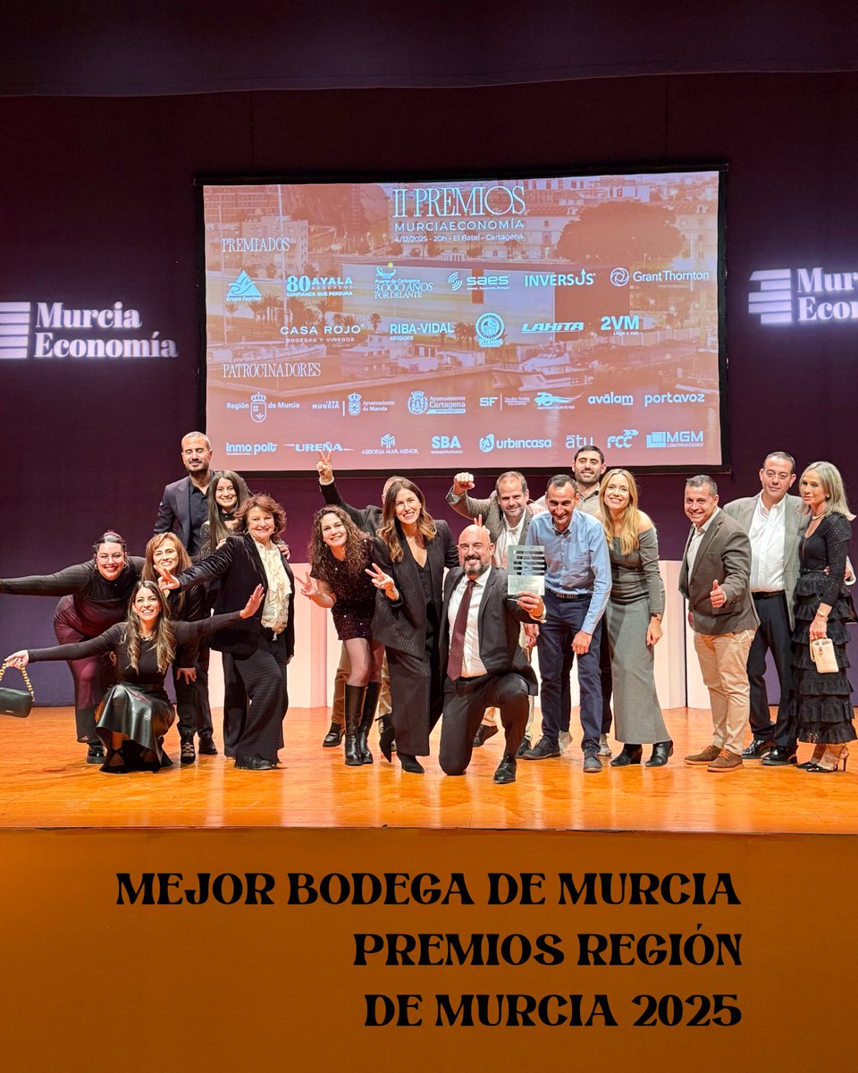 Casa Rojo recibe el galardón Murciano a la mejor Bodega de 2025. <a href="/murciaeconomia/">MurciaEconomía</a> ♥️ #PREMIOS2025