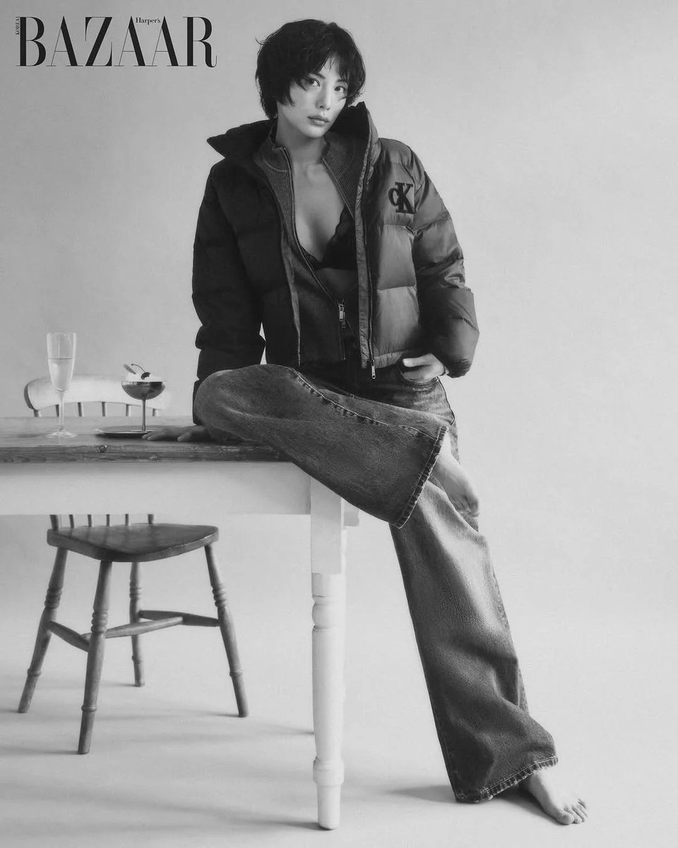 KpopGirlzBands1's tweet image. #Nana #AfterSchool para Harper's BAZAAR Korea x Calvin Klein