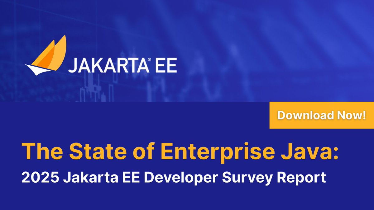 JakartaEE's tweet image. 💬 Have you read the 2025 Jakarta EE Developer Survey Report? Explore how teams are building cloud native Java in 2025 and what’s next for Jakarta EE.

Download: hubs.la/Q03VMFys0 

 #JakartaEE #EnterpriseJava #Java #CloudNative