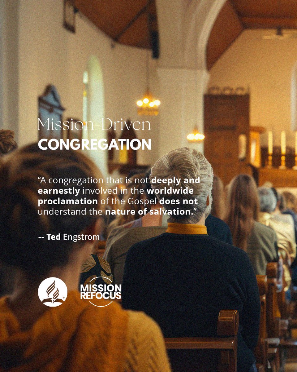 MissionRefocus's tweet photo. “A congregation that is not deeply and earnestly involved in the worldwide proclamation of the Gospel does not understand the nature of salvation.” — Ted Engstrom

#MissionRefocus #MissionDrivenChurch #ProclaimTheGospel #GlobalMission #FaithInAction https://t.co/GqFFSgkHtH
