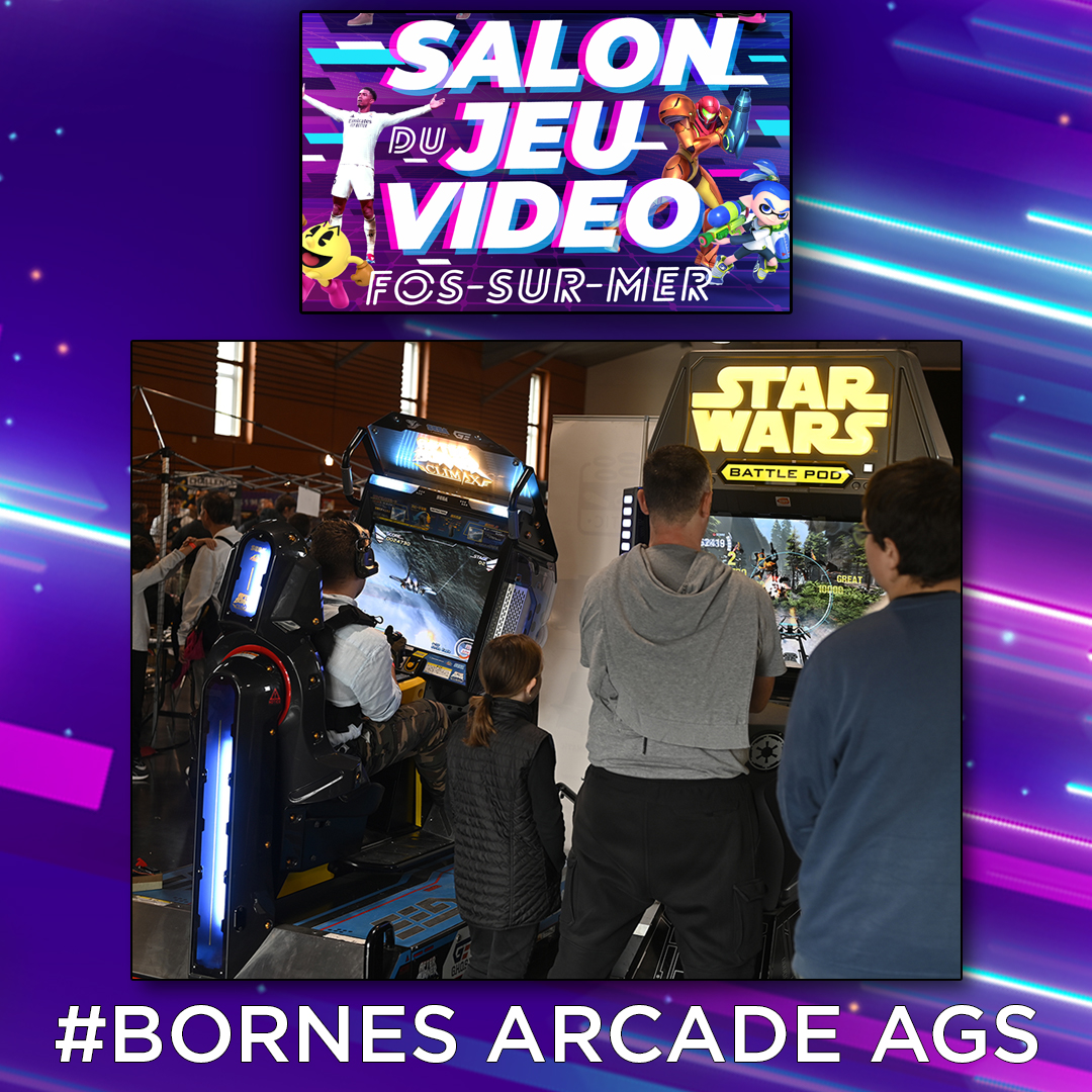 📣 J-3 Envie de sensations fortes ☢️ ? Les bornes d'arcade ⛩️ et flipper AGS-Automatic seront au Salon du Jeu Vidéo de <a href="/villedefos/">Ville de Fos-sur-Mer</a>