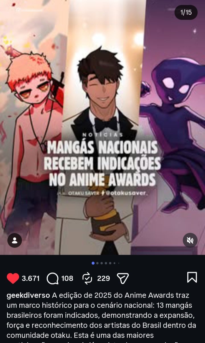 PandaDeCapa's tweet photo. VOCÊS FICARAM SABENDO?
No Anime Awards deste ano vai ter uma categoria de "MELHOR MANGÁ BR".
E o mais doido é que eu e meu irmão estamos concorrendo. A gente cria história desde pequeno juntos, na moral, tô muito feliz!!!
Quem quiser votar é só entrar no link  no comentário \o/ https://t.co/wtlJ8mKX8R