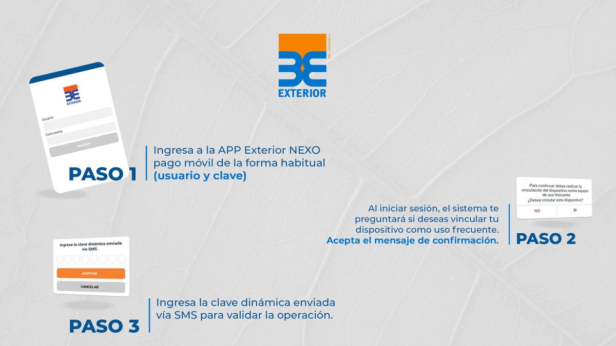 bancaynegocios's tweet photo. Con Exterior NEXO pago móvil, pagar es tan fácil como un toque o una mirada.  ¡Actualiza la App y pruébala hoy mismo! https://t.co/A7kJNcgEDJ

#BancoExterior #ExteriorNEXOpagomovil #TanNatural #Huella #Biometria #Venezuela https://t.co/pCZCtXhXx7
