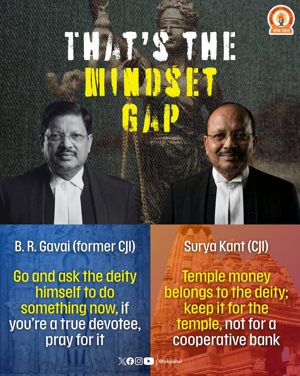lokpahalone's tweet image. This hits liberals really hard 🔥#brgavai #CjiBrGavai #suryakant #CjiSuryakant #Judiciary