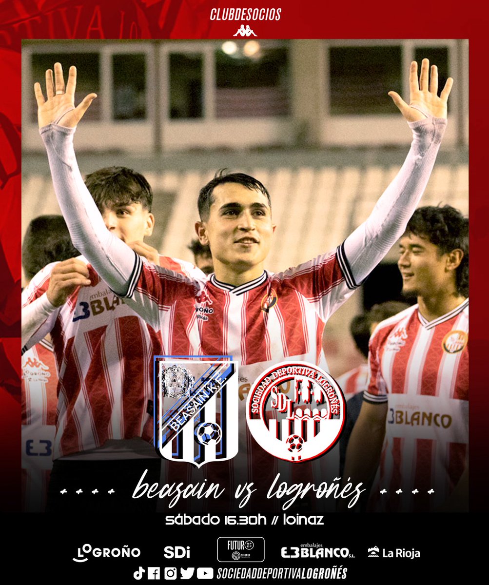 PRÓXIMO PARTIDO |🇦🇹

¡Se acercan nuevas oportunidades! 🔜

🆚 <a href="/beasainke1905/">Beasain KE 1905</a> 
📅 Sábado, 13
🏟️ Loinaz 
🕓 16:30h
🏆 Liga, jornada 15
📺 ❌

#BeasainLogroñés | #AmorSinRed