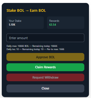 LineaDegenLover's tweet photo. Claim free $BOL tokens & stake them in the  new Staking pools by @BankOfLinea on https://t.co/adVs63rcoh.

Verified Pools
Stake 5,000 $Linea   (26d)       -----|     Earn $BOL
Stake 50$ $Musd  (26d)            -----|     Earn $BOL
Stake 100,000 $Rusty   (10d)  -----|     Earn $Rusty
Stake 50,000 $BOL      (28d)  -----|    Earn   $bveLYNX 
Stake 50,000 $Lynex ( 30d)  -----|      Earn $BOL

Verified Super Pools
In the Verified Super Pools you can only do a small transaction but up to 10 times a day for each pool.
Stake $Rusty  1666/tx*10  (26d)  -----|    Earn $Rusty
Stake $BOL     1666/tx *10(26d)   -----|    Earn $BOL

Unverified Pools
Stake 50,000 $BOL      (10d)  -----|   Earn   $BOL
Stake 100,000 $BOL    (41d)  -----|    Earn   $BOL

How to get free tokens? 
1. Go to https://t.co/adVs63rcoh.
2. Make sure human verififed is green (Bleu box)
3 Say 5times gm earn 500 $BOL tokens, say it 10times get 500 $BOL tokens extra.  You can do this everyday. 

Shout out to: @RustyTokenAI  & @LynexFi for providing extra rewards.
