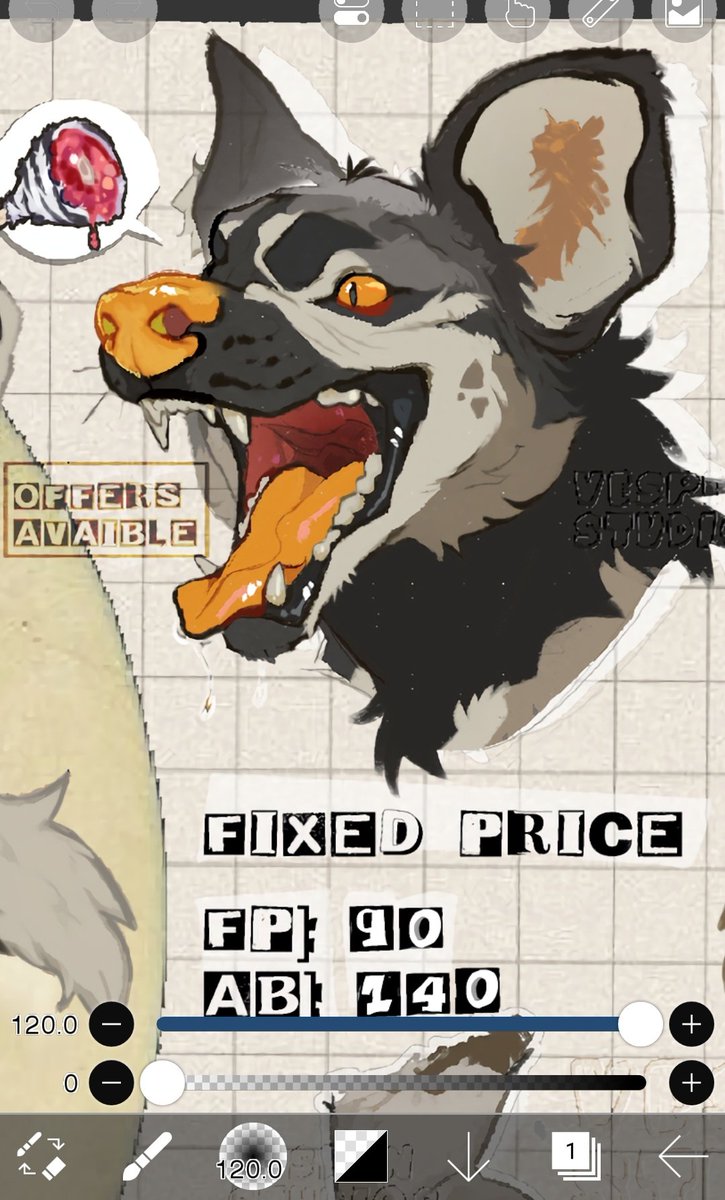 Big maw! This wild dog here is looking for a place!