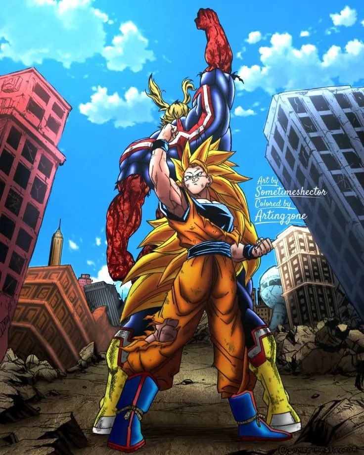 TodaysDrops's tweet photo. This is Awesome , In a recent interview it was stated that the GREAT hero All Might from ( my hero academia )  is based off Son Goku !! 🔥 #MHA #Dragonball

Read More Here : https://t.co/nwWiZmtW5A

Via @SonGoatku0 🔥 https://t.co/5gTjfR76Aj