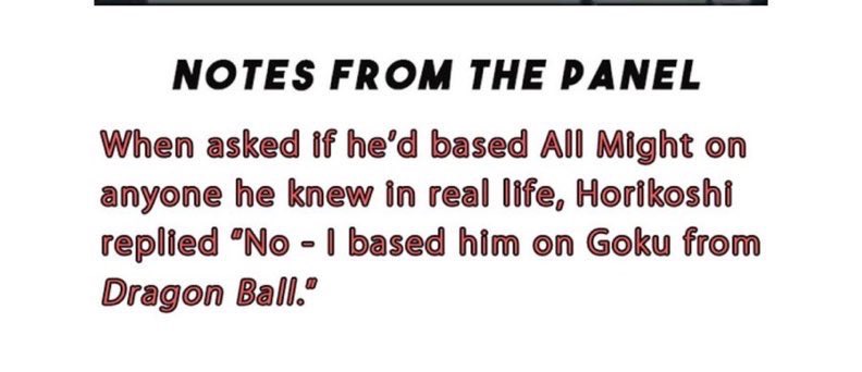 TodaysDrops's tweet photo. This is Awesome , In a recent interview it was stated that the GREAT hero All Might from ( my hero academia )  is based off Son Goku !! 🔥 #MHA #Dragonball

Read More Here : https://t.co/nwWiZmtW5A

Via @SonGoatku0 🔥 https://t.co/5gTjfR76Aj