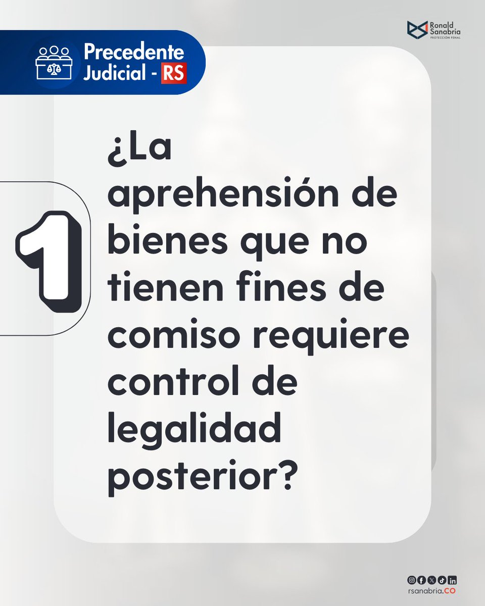RsanabriaCo's tweet image. ⚖️ 9 problemas jurídicos sobre el comiso

Análisis jurisprudencial sobre la naturaleza del comiso, sus límites, exigencias probatorias, afectación de derechos de terceros y criterios de legalidad en su aplicación dentro del proceso penal.

#PrecedenteJudicial #Comiso #Derecho