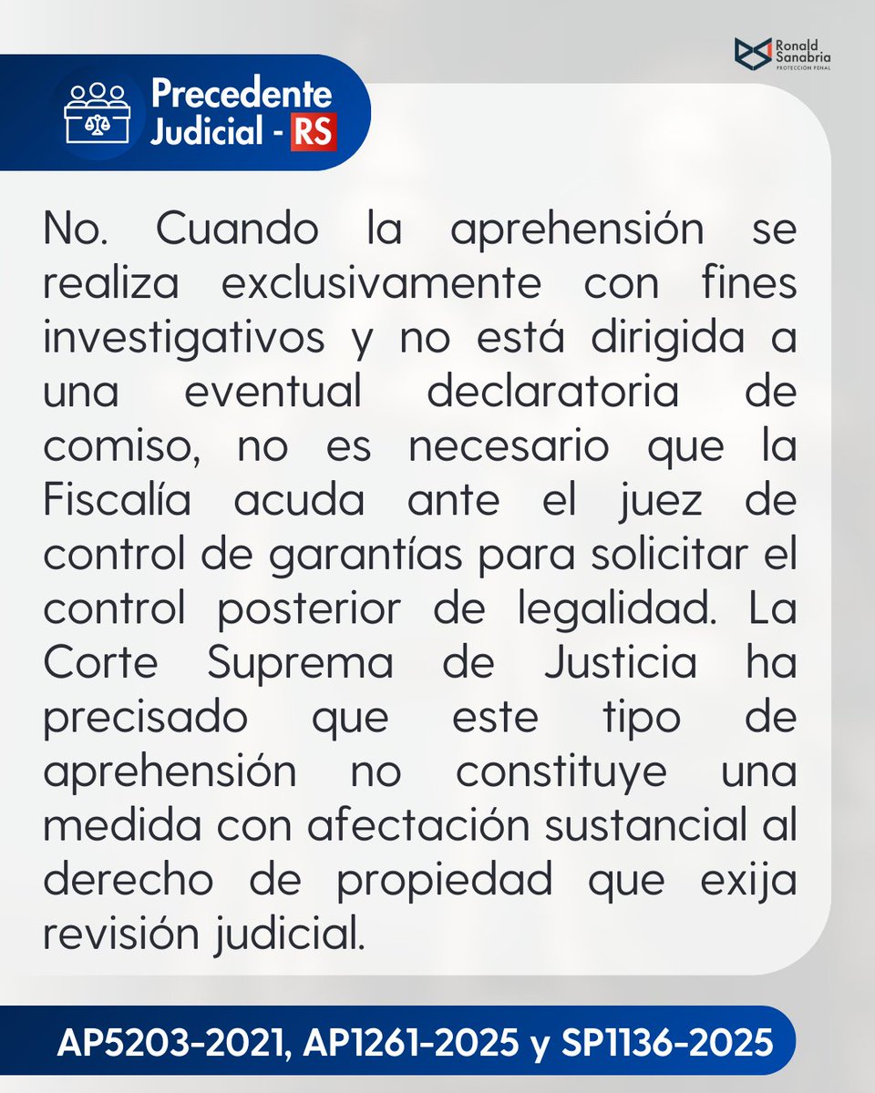 RsanabriaCo's tweet image. ⚖️ 9 problemas jurídicos sobre el comiso

Análisis jurisprudencial sobre la naturaleza del comiso, sus límites, exigencias probatorias, afectación de derechos de terceros y criterios de legalidad en su aplicación dentro del proceso penal.

#PrecedenteJudicial #Comiso #Derecho