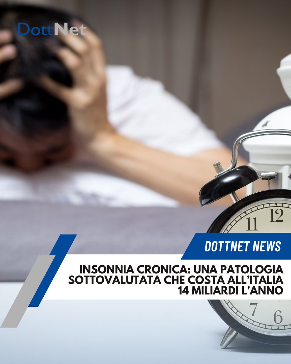DottNet's tweet image. Insonnia cronica è una patologia sottovalutata che costa all’Italia 14 miliardi l’anno. Non è un semplice disturbo del sonno, ma una malattia con impatto sanitario, sociale ed economico. E oggi resta ancora sottodiagnosticata e sottotrattata.

hubs.li/Q03XD1gB0

#dottnet
