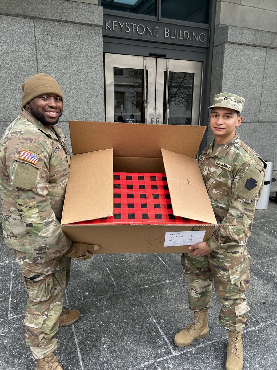 Spreading holiday cheer across the Commonwealth! 
The Holiday Wish program supports families who utilize DHS programs, the very programs OSIG works to protect. Thank you to the <a href="/PANationalGuard/">Pennsylvania National Guard</a> for delivering the gifts and making the season bright for Pennsylvania families.