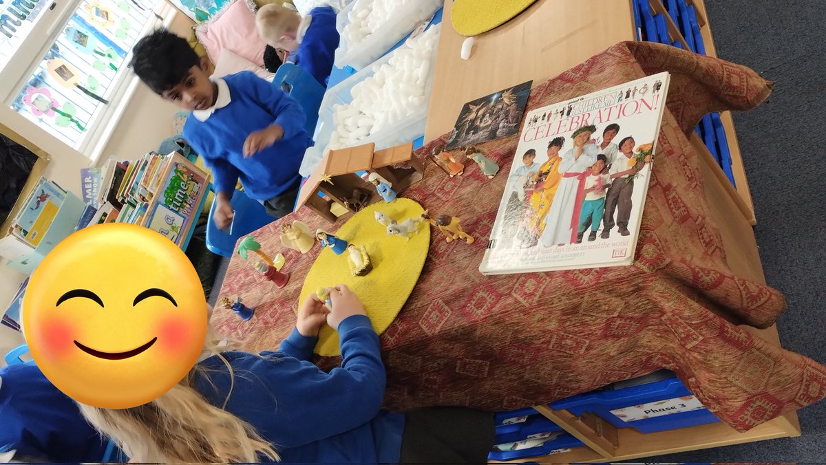 latimerprimary's tweet image. #EYFSUtW #LatimerRE We have been learning about the Christian celebration of Christmas. The children are thoroughly enjoying Santa's workshop in the role play area and retelling the story using small world toys - inside and outside the classroom. Well done all!