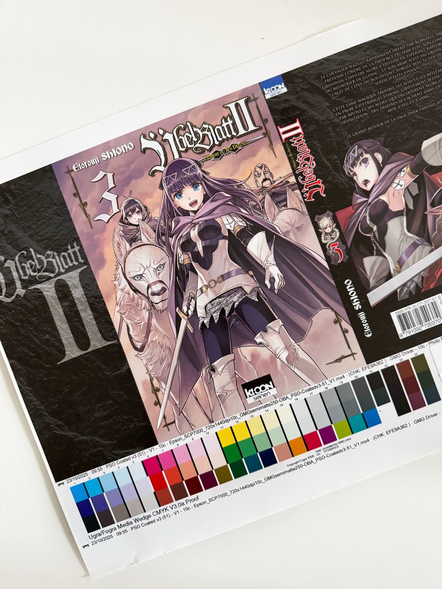 ki_oon_Editions's tweet image. Le #cromalin du tome 3 d'"Übel Blatt II" est parti à l'impression... 🚚

RDV le 8 janvier en librairie.