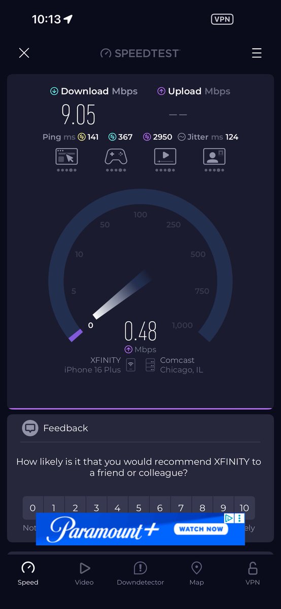JustZach0's tweet photo. @XfinitySupport money well spent on 500Mbps. 
I sure am glad I don’t rely on this for work everyday…………. https://t.co/WiUJcRhjss