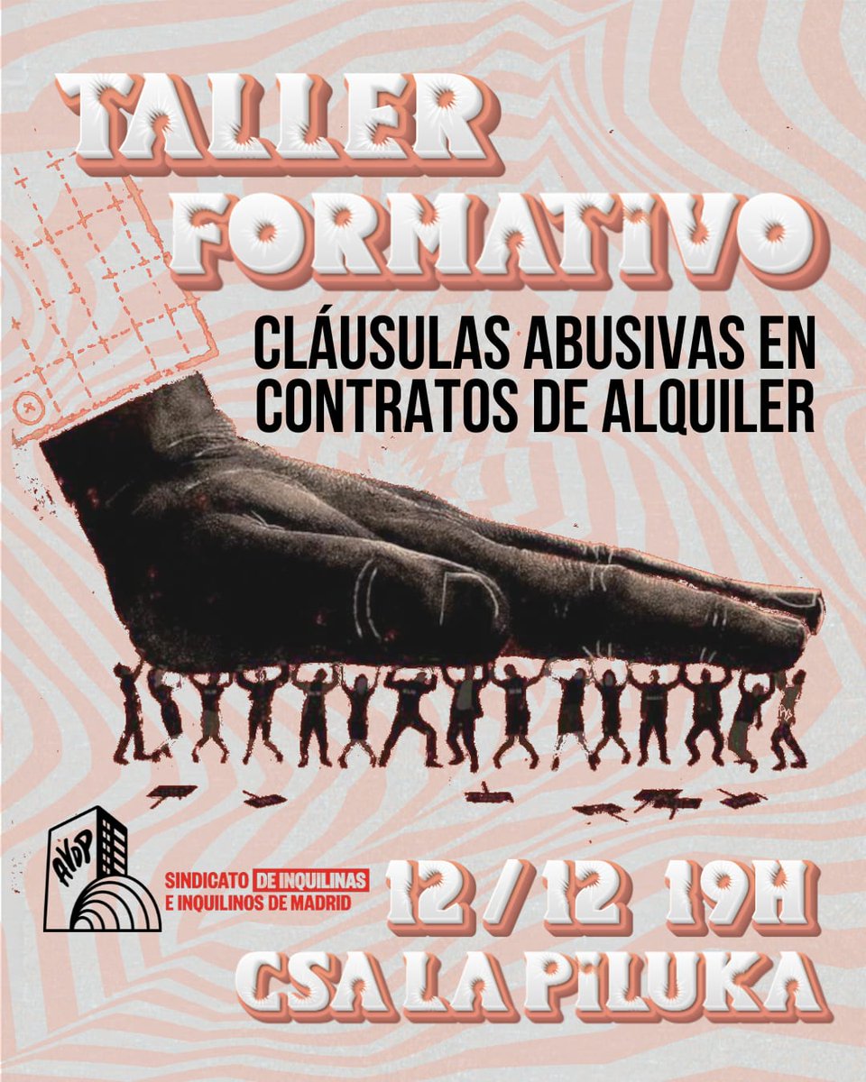 ¿Tú también sientes que tu contrato de alquiler se basa en el abuso y en cláusulas horribles a las que "no te puedes negar"? 🔊 *NO LO ASUMAS SIN QUEJARTE, CONOCE TUS DERECHOS Y HAZLOS VALER* 🔊