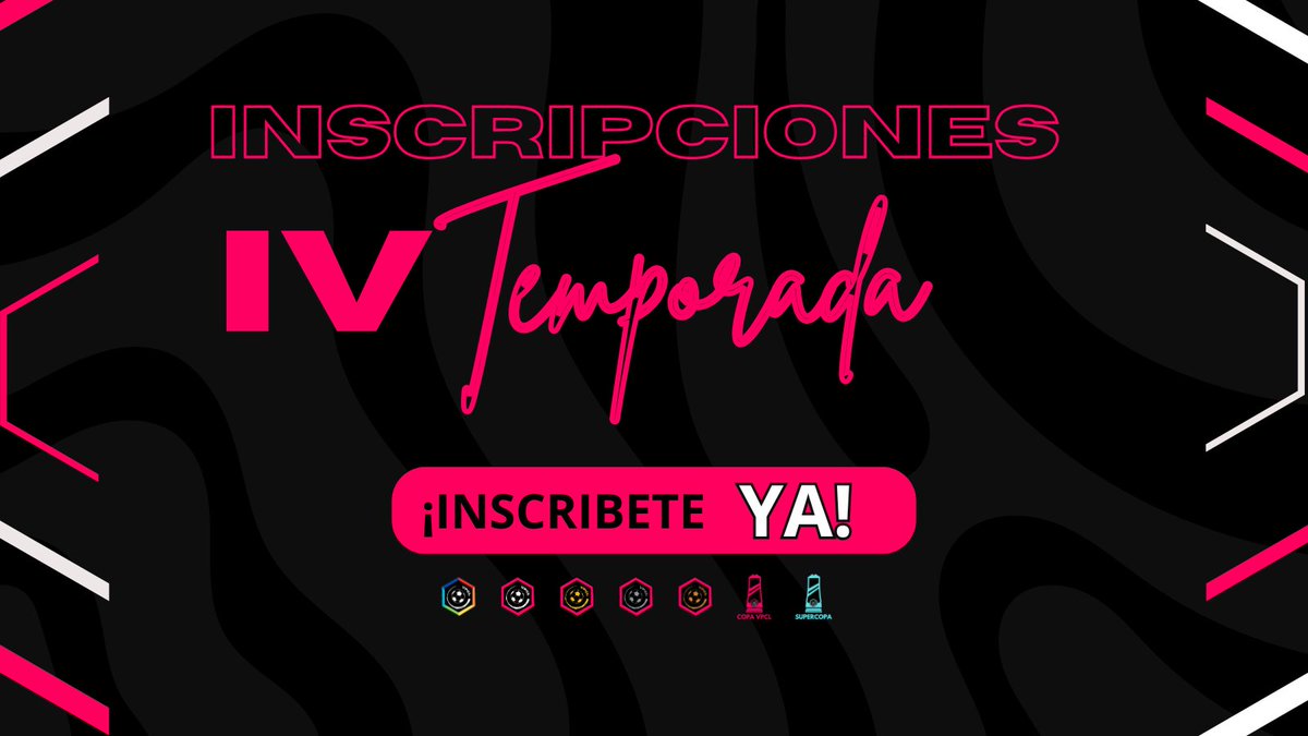 🚨INSCRIPCIONES TEMPORADA IV🚨

¡Unete a VPCL España, comienza el 19 de Enero!

🚨Informate por DM o por la web

🖥:sites.google.com/view/vpcl/home

▶️ Contenido de todas las divisiones
▶️ Compite contra mas de 32 equipos
▶️ Administracion cercana
▶️ Caster
▶️TOTW &amp; TOTS