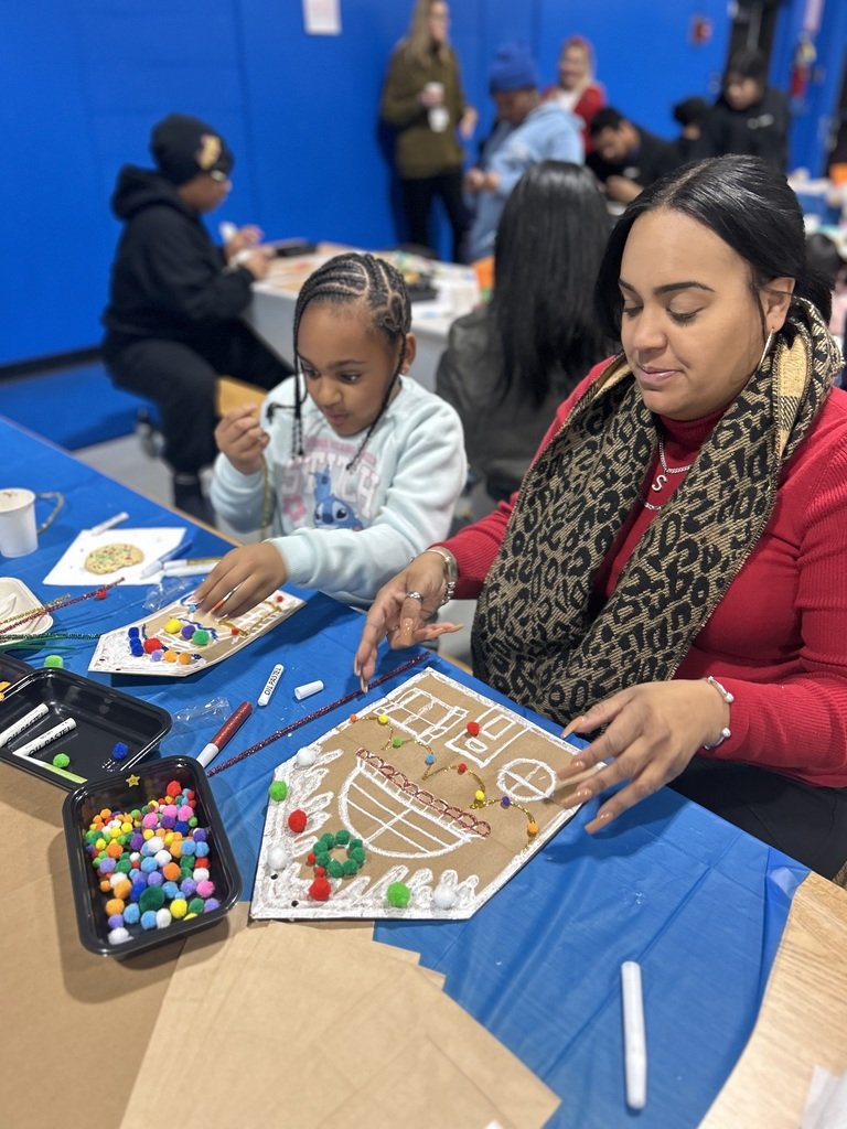 Last night was the Holiday Craft Night here at Cole Manor. Mrs. Kresge guided the students and their families on making the gingerbread house craft. The event was a great success and brought the Cole Manor community together during this holiday season.