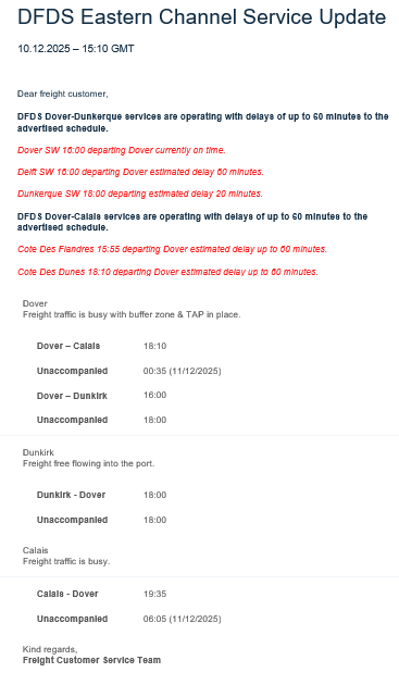 DFDS Channel Freight tweet media