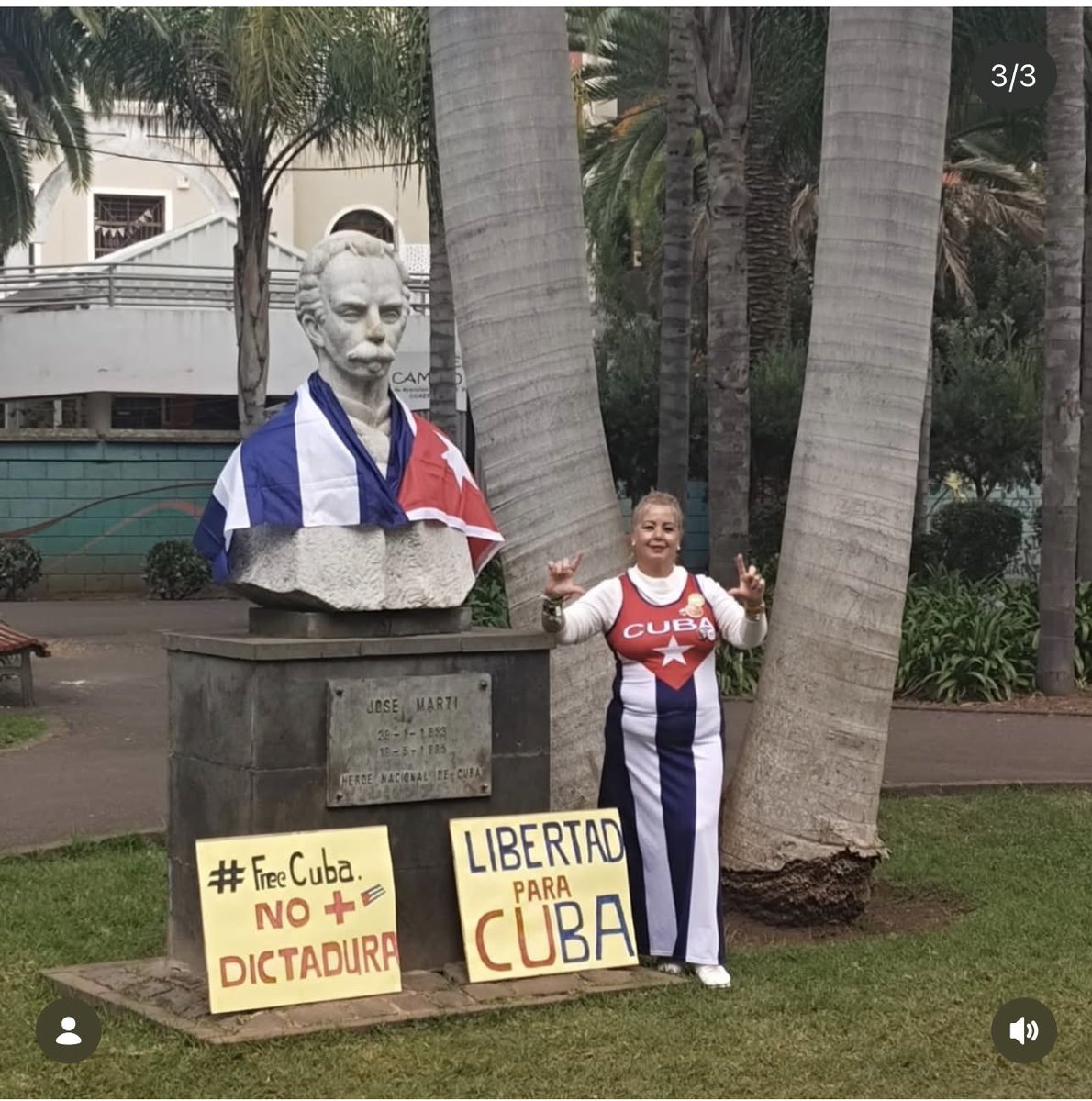 1) Hoy estaré actualizando sobre lo que va sucediendo con las protestas convocadas por el exilio cubano en diferentes ciudades del planeta. 

Las primeras imágenes llegan de Tenerife, España.