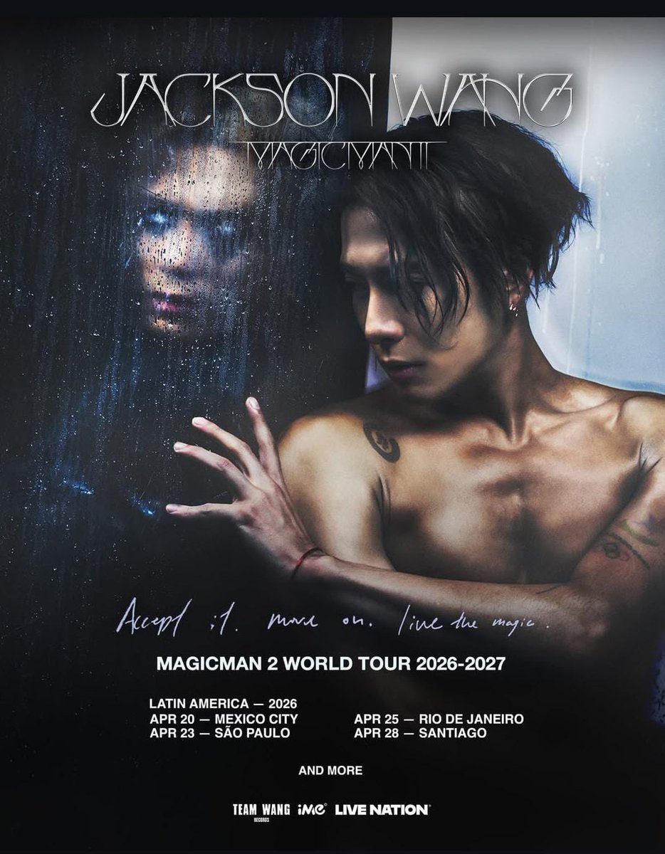 BlogSandia's tweet photo. #JacksonWang anuncia fechas para su #MagicManII en Latinoamérica.
El integrante de #GOT7 regresará a tierras mexicanas el próximo 20 de abril de 2026 en #ElPalacioDeLosDeportes la preventa es este 16 de diciembre a través de #Ticketmaster https://t.co/wGSrIiJjEI