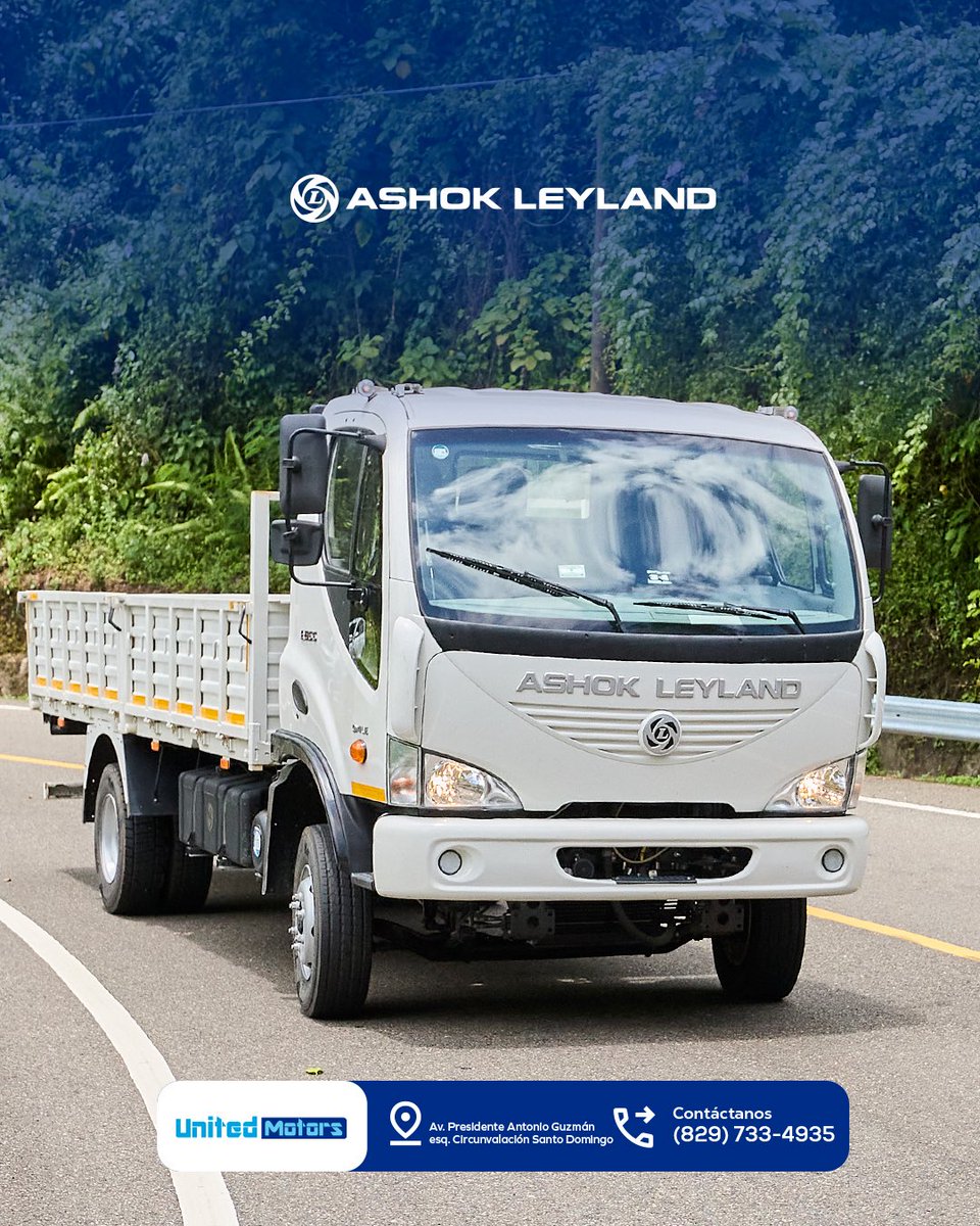 Potencia que se adapta a cualquier ruta.
Con Ashok Leyland, tu carga siempre avanza con estabilidad, seguridad y rendimiento comprobado.

📞 (829) 733-4935  

#AshokLeyland #UnitedMotorsRD #ToneladasDeConfianza #RendimientoEnMovimiento

<a href="/juantomasdiazi/">Juan Tomás Díaz</a> <a href="/narendramodi/">Narendra Modi</a> <a href="/IndiainDR/">India in Dominican Republic & Haiti</a>