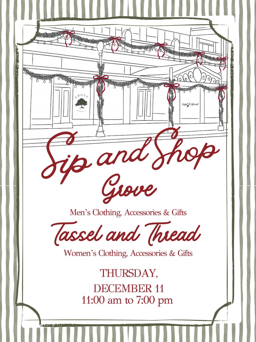 SFSCAlumni's tweet image. Mark your calendars…festive finds and holiday sips coming your way!📷📷