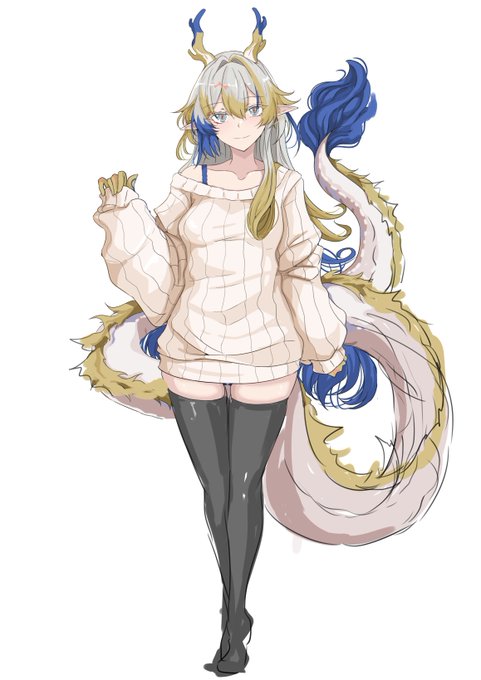 アクスタにするなら尻尾は描き直しかなぁ。
ちょっとバランスが悪い、気がする。 