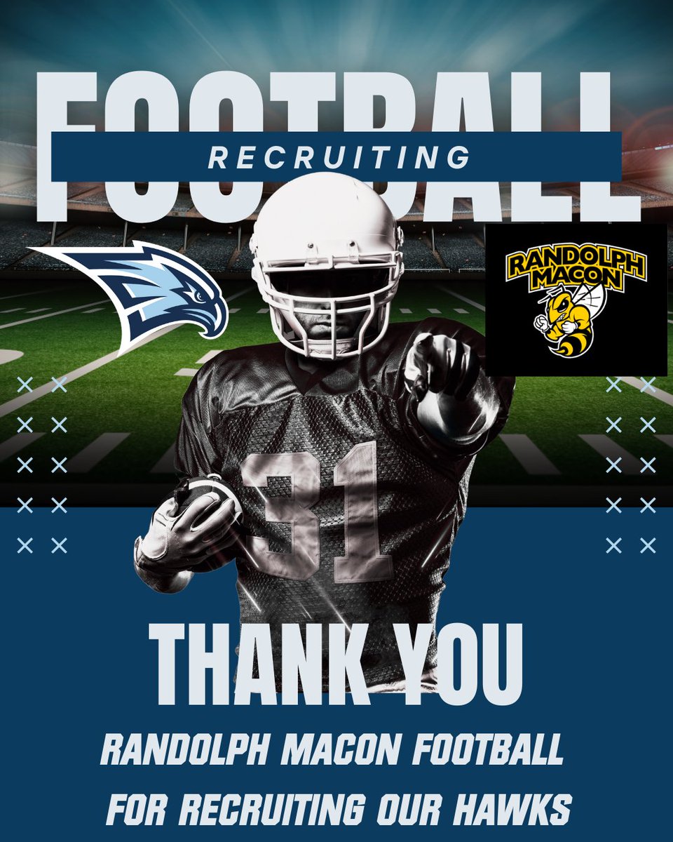 FootballLatin's tweet image. Thanks to Randolph Macon Football and Coach @CoachMSzymanski for recruiting our Hawks!