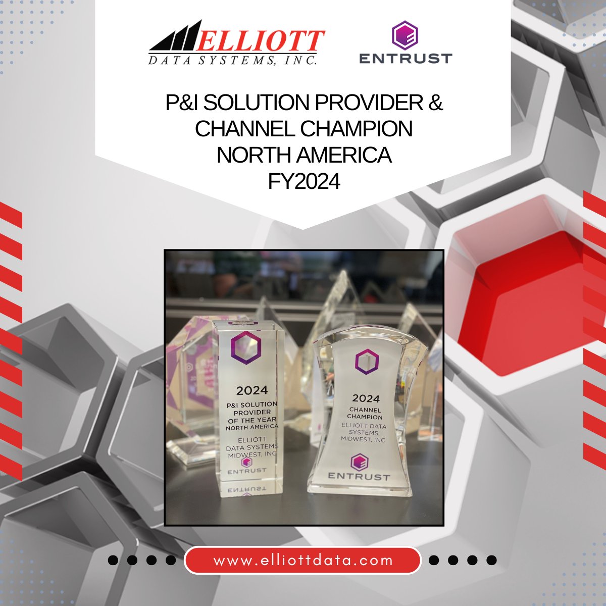 We extend our sincere thanks to Entrust for their partnership this year and are honored to receive Entrusts Global Partner Award for North America — Channel Champion of the Year 2024.