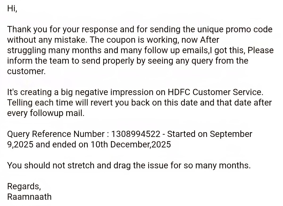 raamnaaths's tweet photo. Dear HDFC, After struggling many months I got the voucher as per your marketing and advertisement for buying your credit card. If you can't able to give then don't do fake advertisement.
#hdfcbank #creditcard #rupay #voucher #coupon #mistake #marketingfailure #amazonpay #gyftr https://t.co/zRJME10j7W