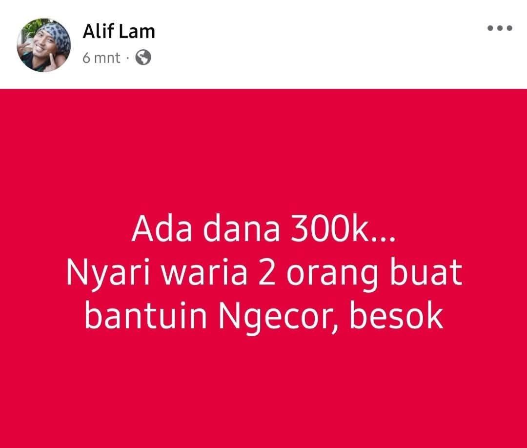 Buat bantuin ngecor 🗿